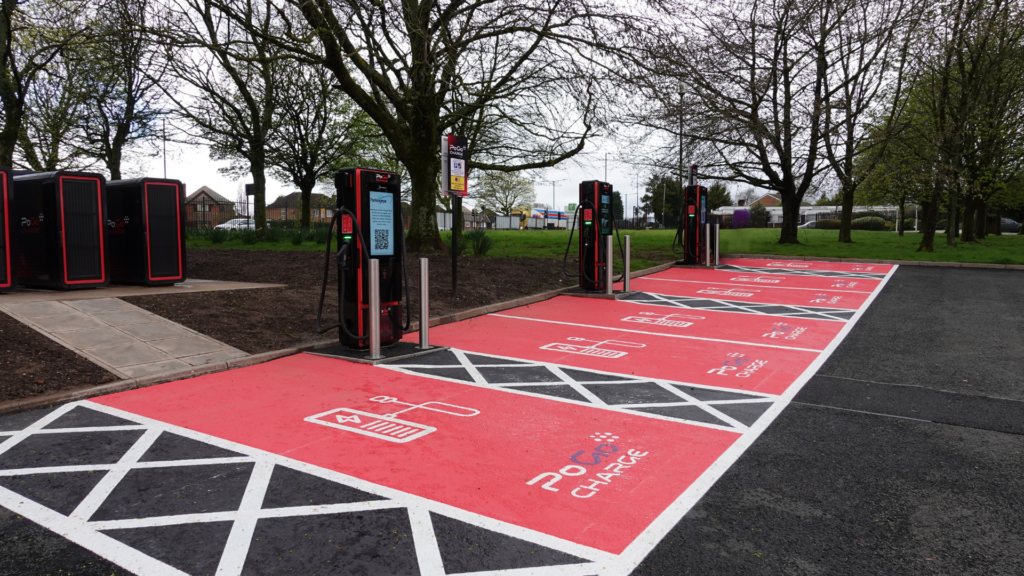 First of New UltraRapid Charging Hubs for Kew Green Hotels at Holiday